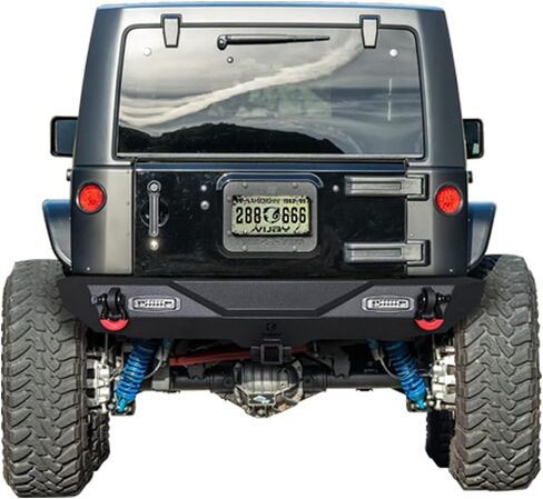 المصد الخلفي VIJAY يناسب 2007-2018 Wrangler JK/JKU مع أضواء LED وحلقة على شكل حرف D in Kuwait
