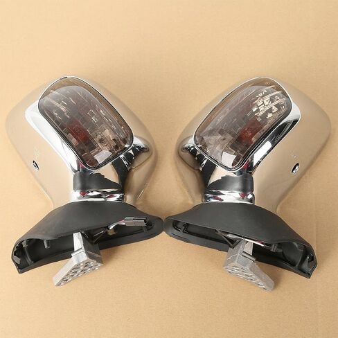 XMT-MOTO Left & Right Rear View Mirror w/Turn Signals Fit for Honda Goldwing GL1800 2001 2002 2003 2004 2005 2006 2007 2008 2009 2010 2011 in Saudi Arabia