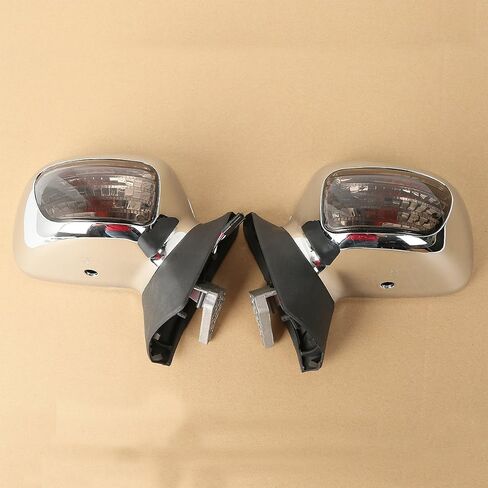 XMT-MOTO Left & Right Rear View Mirror w/Turn Signals Fit for Honda Goldwing GL1800 2001 2002 2003 2004 2005 2006 2007 2008 2009 2010 2011 in Saudi Arabia
