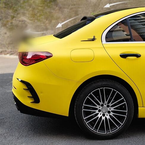 Rear Window Spoiler Visor Roof Wing Compatible with Mercedes C-Class W206 C300/ C43/ C63 2022 2023 2024 2025 (4-Door Sedan Only), Gloss Black Top Wing Lip Exterior Accessories in Saudi Arabia