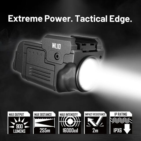 AIMWIM WL10 GL GL التكتيكية الليزرية LIGHT COMBO 900 LUMENS WEAPON LIGHT مع خضراء ليزر مغناطي in Kuwait