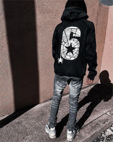 Women Men Y2k Hoodie Oversized Long Sleeve Pullover Sweatshirt Goth Grunge Aesthetic Hoodies Vintage Streetwear in Kuwait