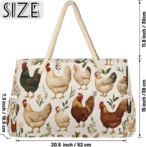 Beach Bags for Women with Zipper Beach Tote Bag Waterproof Sandproof Gym Swim Pool Grocery Travel Bag in Saudi Arabia