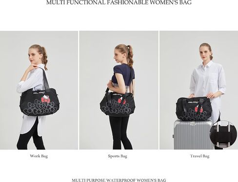 Vimanllie Travel Bag Large Waterproof Weekender Tote Bags for Women with Shoulder Strap, Polyester Luggage Sleeve Overnight in Saudi Arabia