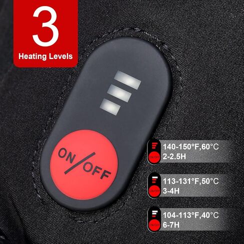 SAVIOR HEAT Heated Ski Mittens 3-Finger Gloves Electric Rechargeable Battery Mitts for Men Women Kids Winter Snowboard Motorcycle Skating Camping Hunting in Saudi Arabia
