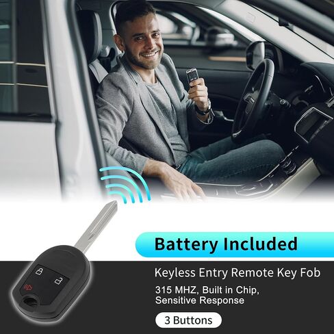 X AUTOHAUX CWTWB1U793 315 ميجا هرتز استبدال مفتاح ذكي عن بعد للدخول بدون مفتاح فوب لفورد F-150 F-250 F-350 سوبر ديوتي 2011-2016 لفورد إيدج 2011-2015 164-R8070 3 أزرار in Saudi Arabia