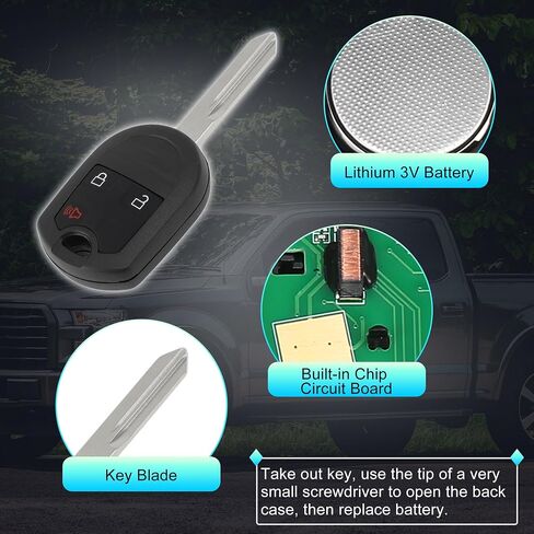 X AUTOHAUX CWTWB1U793 315 ميجا هرتز استبدال مفتاح ذكي عن بعد للدخول بدون مفتاح فوب لفورد F-150 F-250 F-350 سوبر ديوتي 2011-2016 لفورد إيدج 2011-2015 164-R8070 3 أزرار in Saudi Arabia