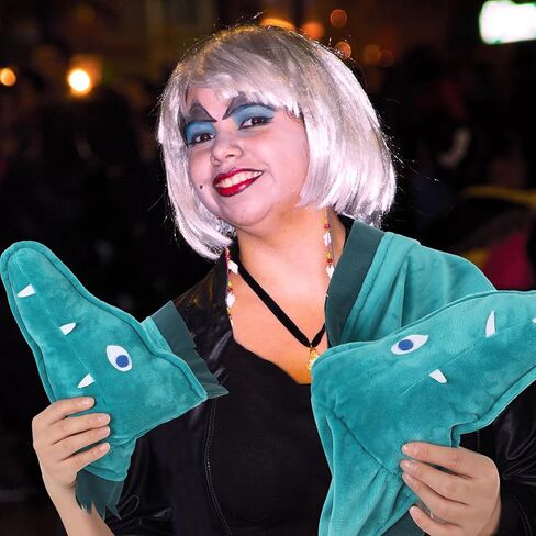 Halloween Eel Scarf Sea Witch Costume Accessory Jetsam Flotsam Eel Scarf for Halloween Women Girl Cosplay Prop in Saudi Arabia