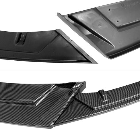 IKON MOTORSPORTS, Front Bumper Lip Compatible with 2017-2021 Honda Civic Hatchback & Si, IKON Style Gloss Black PP Front Lip Under Chin Spoiler Add On, 2018 2019 2020 in Saudi Arabia