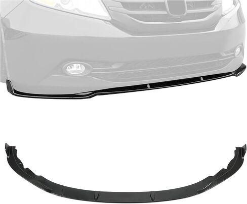 شفة مصد أمامي من HECASA 3 قطع متوافقة مع 2011-2017 Honda Odyssey Chin Spoiler Splitter Protector PP بلاستيك أسود in Saudi Arabia