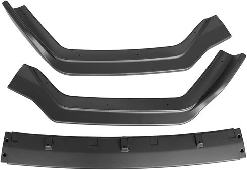IKON MOTORSPORTS, Front Bumper Lip Compatible with 2018-2024 Infiniti Q50 Sport Models, Gloss Black PP 3PCS Add-On Front Lip Spoiler Splitter, 2019 2020 2021 in Saudi Arabia