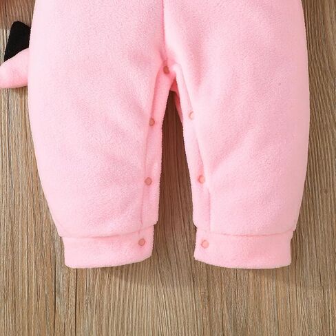 Baby Dinosaur Hooded Romper Newborn Dinosaur Costume Cute Fuzzy Warm Fall Winter Infant Halloween Jumpsuit in Saudi Arabia