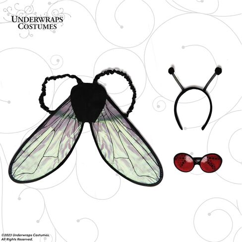 UNDERWRAPS Cute Fly Accessory Kit - Womens Fly Accessory Costume, Women Fly Kit for Cosplay, Accessories for Adults, Bug Kit for Halloween Costumes in Saudi Arabia