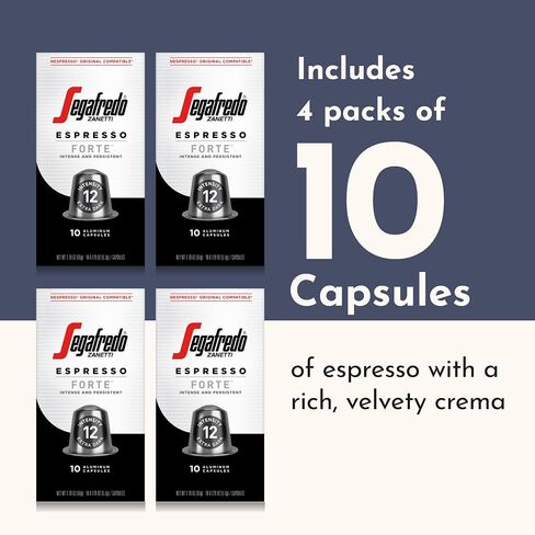 Segafredo Zanetti Espresso Capsules, Variety Pack, Compatible with Nespresso Original Machines, 40 Count Aluminum Pods (Pack of 1) in Saudi Arabia