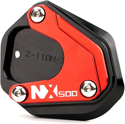 CNC Motorcycle Kickstand Pad Foot Side Stand Extension Support Plate Pad Compatible with NX500 NX 500 2023 2024 2025 NX400 accessories (Red) in Kuwait