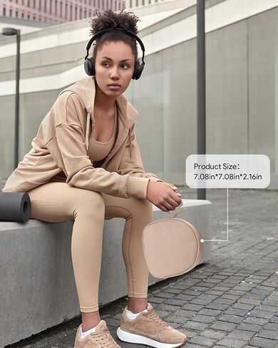 Headphone Case Soft for JBL Tune 510BT/520BT/500BT/720BT/Sony WH-CH520/720 | Fits BERIBES/SoundCore Q20/30/TOZO/KVIDIO/JLab/Bose, Ultra-Thin Headphones Case Bag Travel Carrying Universal in Kuwait