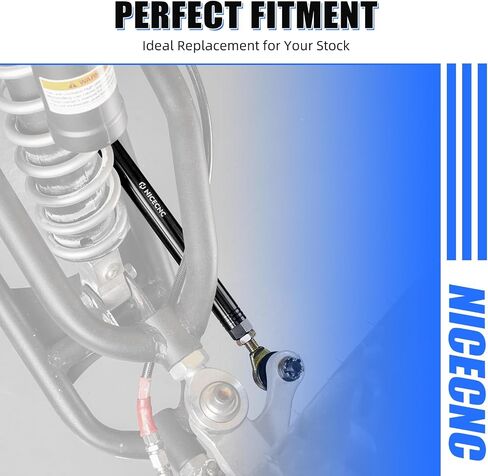 NICECNC Motorcycle Steering Tie Rod Compatible with Yamaha Banshee 350 YFZ350 1987-2006, Banshee 350 YFZ350SE Special Edition 2005 2006, Big Bear 350 YFM350U 1997-1999, See Fitments in Saudi Arabia