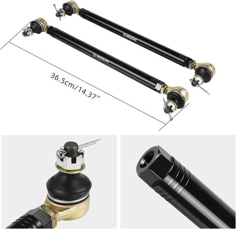NICECNC Motorcycle Steering Tie Rod Compatible with Yamaha Banshee 350 YFZ350 1987-2006, Banshee 350 YFZ350SE Special Edition 2005 2006, Big Bear 350 YFM350U 1997-1999, See Fitments in Saudi Arabia