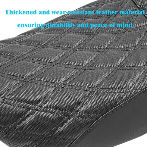 2 up seat Fit for Harley Touring Driver Passenger Seat Harley Touring Street Glide Road King Electra Glide Road Glide 2009-2023 Black in Saudi Arabia
