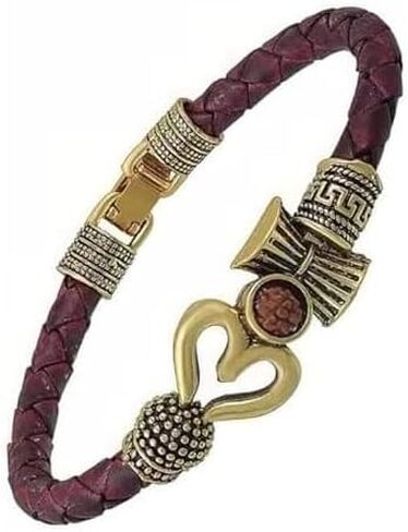 Export Store Mahadev Mahakal Shiva Bahubali Kada Bracelet (Brown) Unisex Adult. (Pack Of 1) in Saudi Arabia