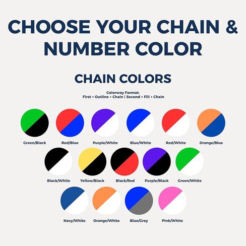 Personalized Sports Number Chain Necklace – Oversized 32" Custom Two-Digit Pendant – Smooth Links – Show Your Team Pride in Saudi Arabia