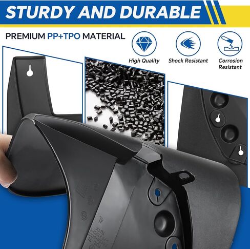 Mud Flaps Compatible with Toyota Tundra 2007-2021 Mud Guards Splash Guards Tire Protector Mudguard No Drilling Required Mudflaps Accessories in Saudi Arabia