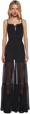 Dolls Kill Maxi Jumpsuit by Current Mood – Sleek Form-Fitting One-Piece for Women, Perfect for Parties & Events in Saudi Arabia