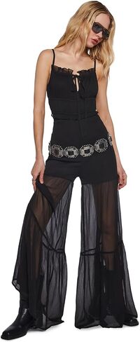 Dolls Kill Maxi Jumpsuit by Current Mood – Sleek Form-Fitting One-Piece for Women, Perfect for Parties & Events in Saudi Arabia