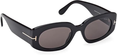 Tom Ford Cielle Smoke Oval Ladies Sunglasses FT1187 01A 52 in Saudi Arabia