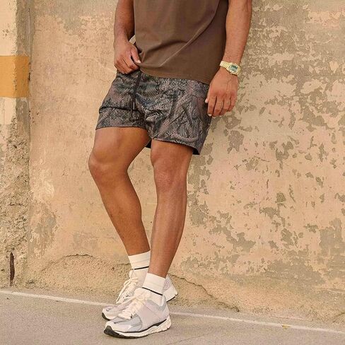 Men’s Mesh Basketball Shorts Camo Print Breathable Athletic Shorts Streetwear Cool Outdoor Casual Wear in Kuwait