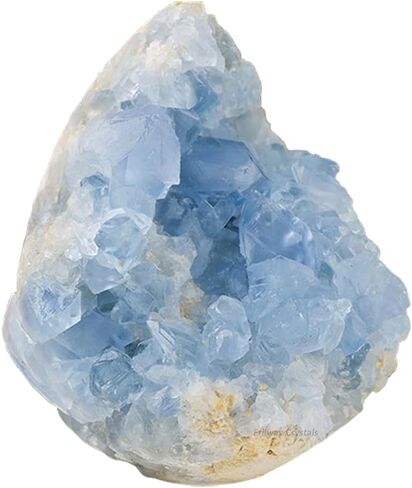 Erliway Natural Celestite Crystal Cluster, Irregular Blue Celestine Cluster Geode, Raw Gemstone Specimen for Reiki Healing Meditation Home Decor (0.15-0.22lb) in Saudi Arabia