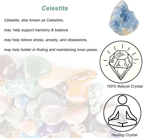 Erliway Natural Celestite Crystal Cluster, Irregular Blue Celestine Cluster Geode, Raw Gemstone Specimen for Reiki Healing Meditation Home Decor (0.15-0.22lb) in Saudi Arabia