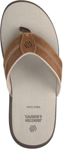 Johnston & Murphy Men’s Upton Flip-Flop Sandals, Leather Flip Flops for Men, Casual Summer Shoes in Saudi Arabia