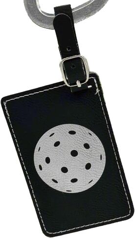 Pickleball Bag Tag (Black/Silver) in Saudi Arabia