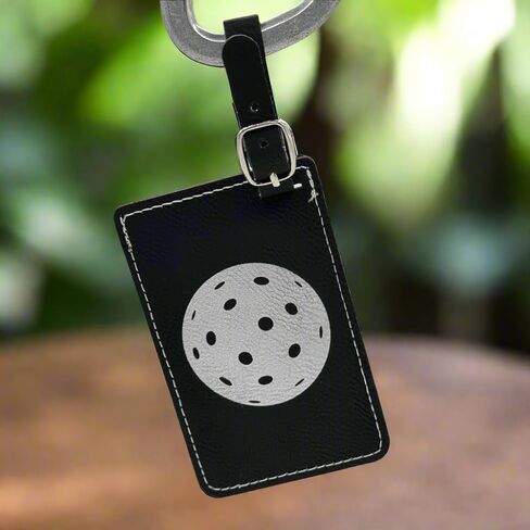 Pickleball Bag Tag (Black/Silver) in Saudi Arabia