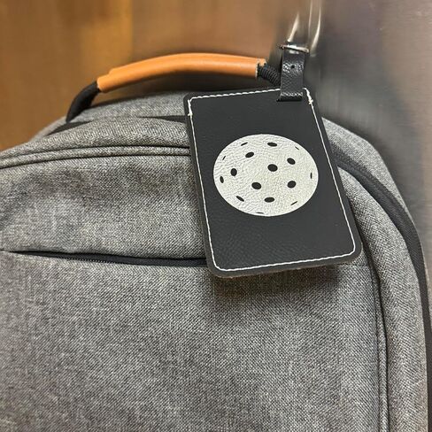 Pickleball Bag Tag (Black/Silver) in Saudi Arabia
