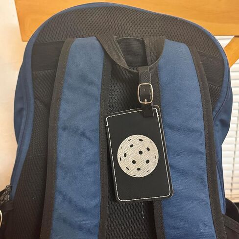 Pickleball Bag Tag (Black/Silver) in Saudi Arabia