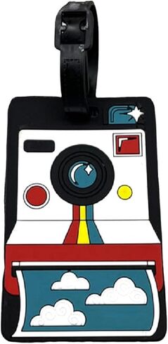 Cute Colorful Robot Silicone Luggage Tag Funny Cartoon Travel Suitcase Labels Bag Tag Holders for Cruise ID Tag in Saudi Arabia