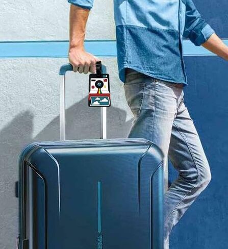 Cute Colorful Robot Silicone Luggage Tag Funny Cartoon Travel Suitcase Labels Bag Tag Holders for Cruise ID Tag in Saudi Arabia