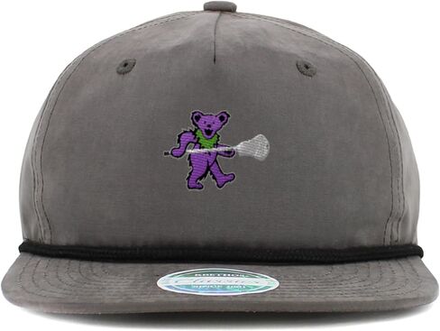 Dancing Bear with Lacrosse Stick Hat with Brim Rope in Saudi Arabia