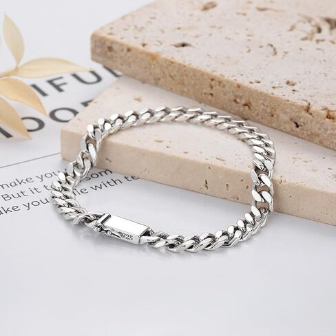 18K White Gold Cuban Bracelet - Classic Hip-Hop Miami Fashion for Men and Women in Saudi Arabia