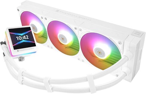 Grand Vision 360 ARGB Black CPU AIO Cooler,PC 360 Specification Water Cooler System,IPS LCD Screen with 480x480 Resolution,for AM4/AM5&Intel LGA1700/1851,High Performance Pump in Kuwait
