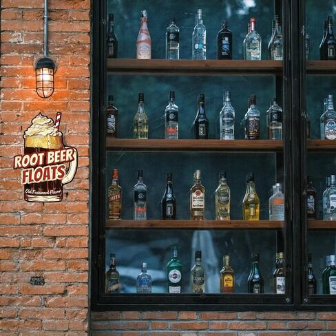 GLOBLELAND "Enjoy Ice Cream Vintage Metal Tin Sign Retro Ice Cream Plaque Poster Metal Wall Decorative Tin Signs for Home Cold Drink Shop Restaurant Coffee Shop Club Bar Decoration in Saudi Arabia
