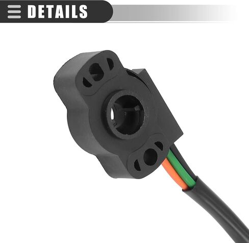 Motoforti Car Throttle Position Sensor, for Ford F-150 1985-1996, Plastic, E5PF9B989AA TH44T E7TZ9B989D, Black in Saudi Arabia
