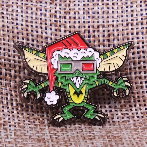 Christmas Hat Gremlins Gremlin 80s retro movie 1.25" Lapel Enamel Pin in Saudi Arabia