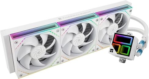 Frozen Infinity 240 White CPU Aio Cooler,TL-M12W*2 PWM Fans,Computer CPU Water Cooler,ARGB Infinity Mirror,240 CPU Liquid Cooling:LGA1851/1700/1150/1151/1200/2011,PC Water Cooling in Kuwait