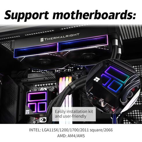 Frozen Infinity 240 White CPU Aio Cooler,TL-M12W*2 PWM Fans,Computer CPU Water Cooler,ARGB Infinity Mirror,240 CPU Liquid Cooling:LGA1851/1700/1150/1151/1200/2011,PC Water Cooling in Kuwait