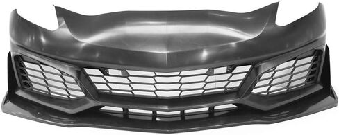 IKON MOTORSPORTS Front Bumper Cover Guard Compatible With 2014-2019 Chevrolet Corvette C7, Upgrade ZR1 Style PP Bumper Guard Protector Mask in Saudi Arabia