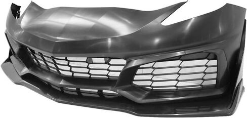 IKON MOTORSPORTS Front Bumper Cover Guard Compatible With 2014-2019 Chevrolet Corvette C7, Upgrade ZR1 Style PP Bumper Guard Protector Mask in Saudi Arabia