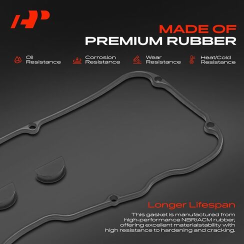 مجموعة حشية غطاء صمام المحرك A-Premium متوافقة مع Nissan 240SX 1989-1990، Axxess 1993-1995، D21 1990-1994، Pickup 1995-1997، 2.4L in Saudi Arabia